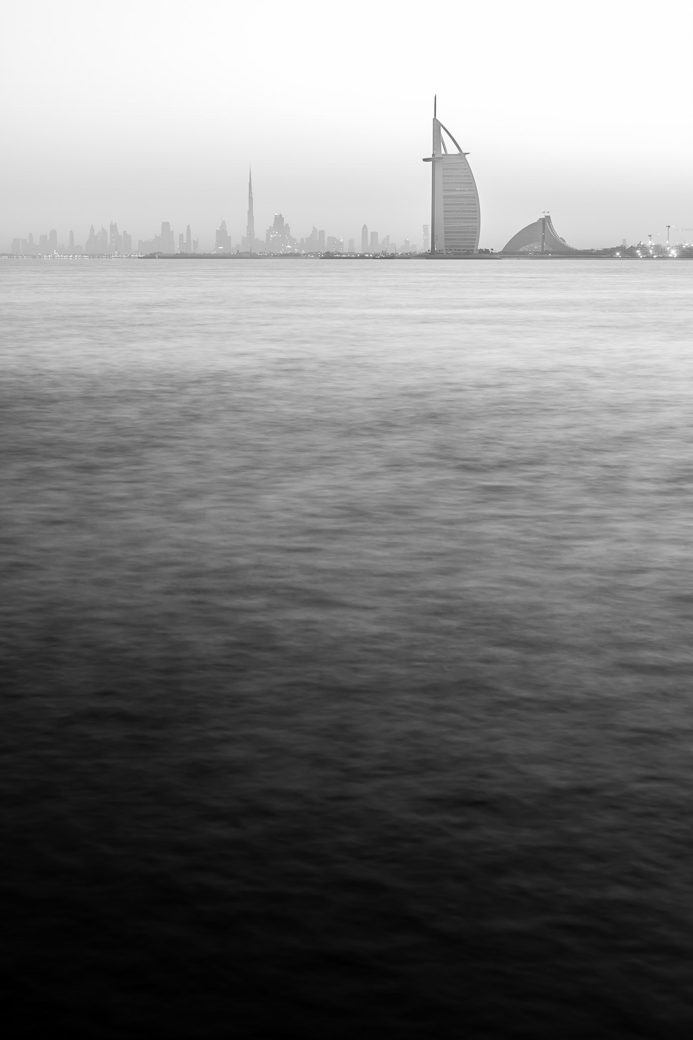 The view from Palm Jumeirah, capturing the Dubai skyline