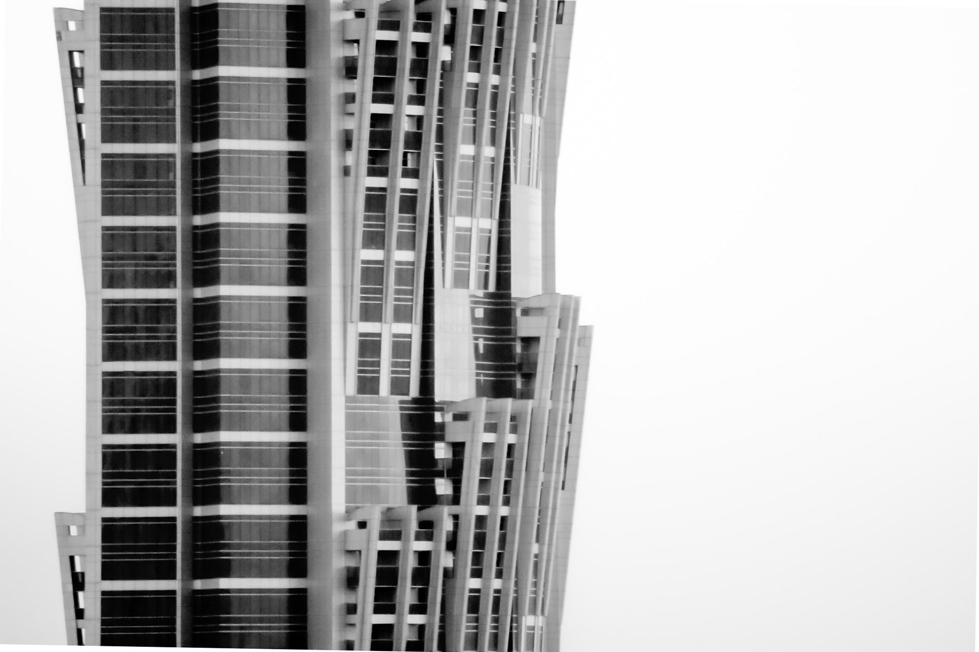 I zoomed-in on the JW Marriott Hotel to capture some architectural detail.