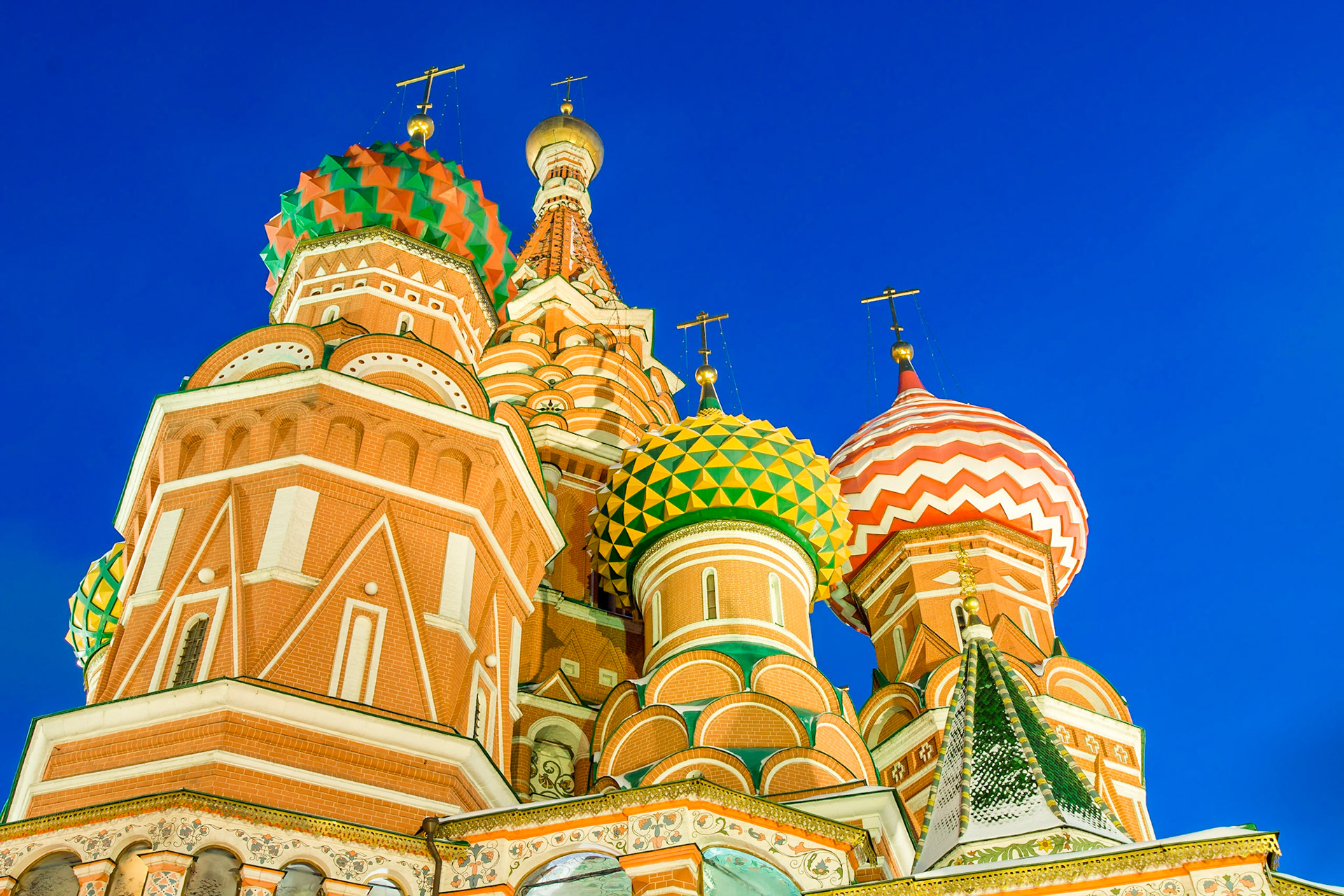 Detail of the domes on St Basil's Cathedral.