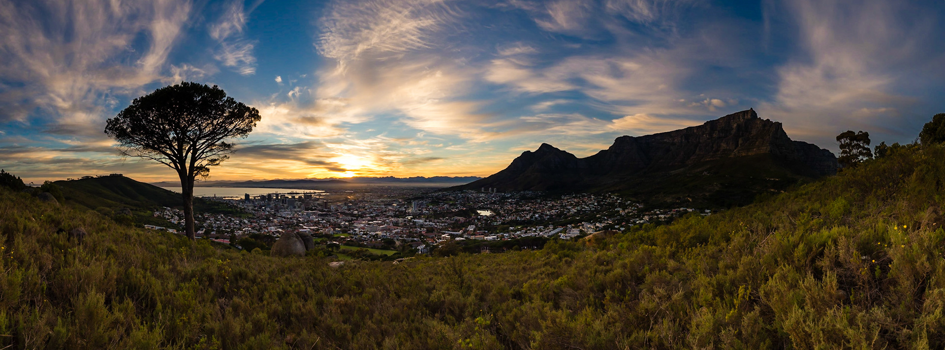 Sunrise over Cape Town never fails to be spectacular.