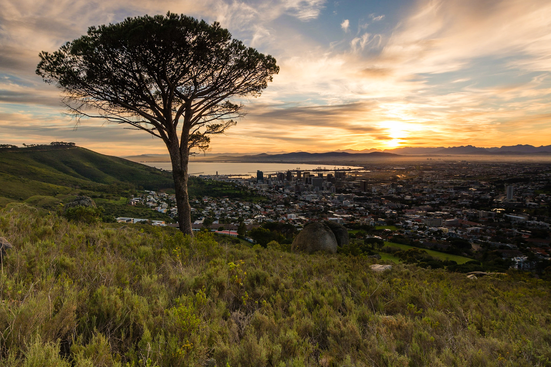 sunrise over Cape Town never fails to be spectacular.
