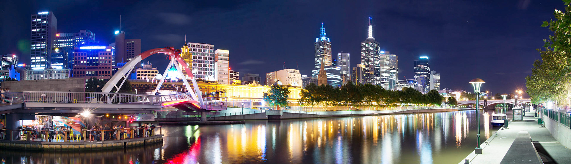 This bar in the middle of the river is a popular after work destination.