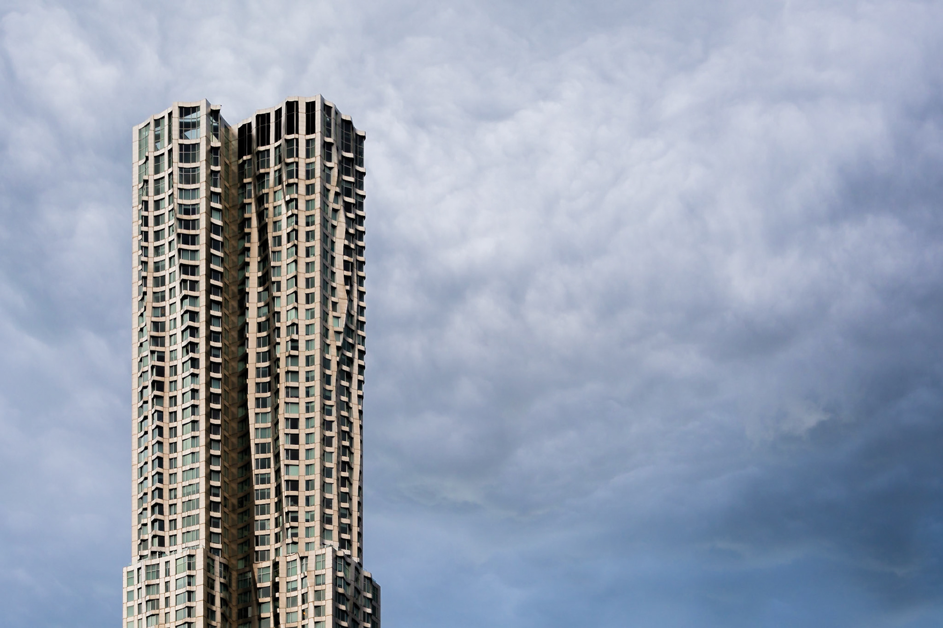 Beekman Tower, or New York by Gehry, has one of the most unique  exteriors of any building in the world.