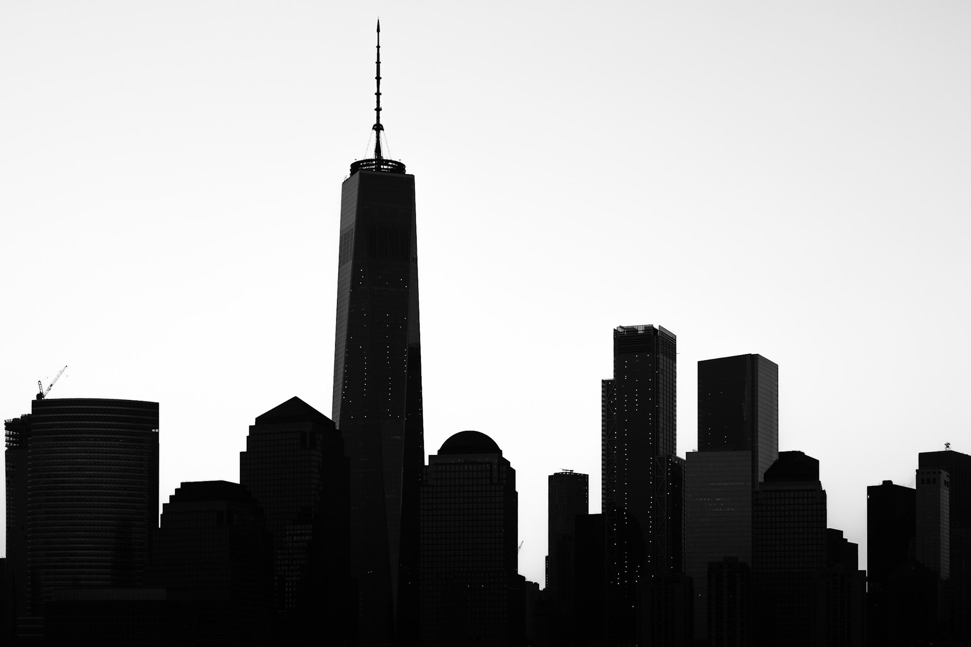 Sunrise over Manhattan, viewed from the Paulus Hook Jetty in New Jersey.