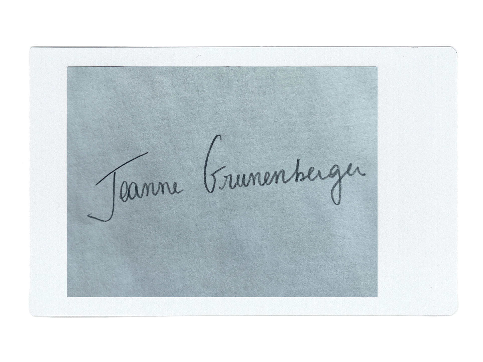 Jeanne Grunenberger