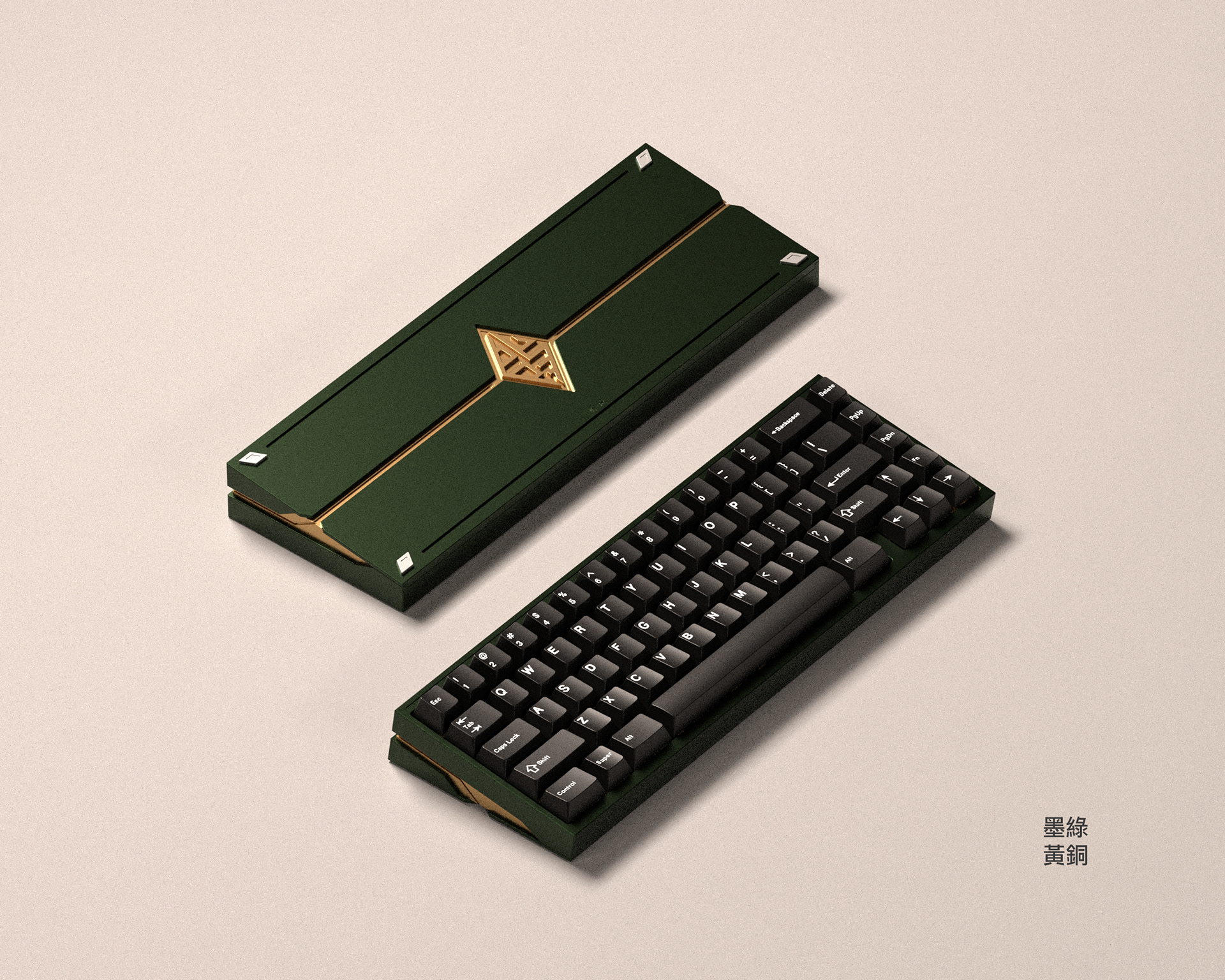 Ink Green / Brass