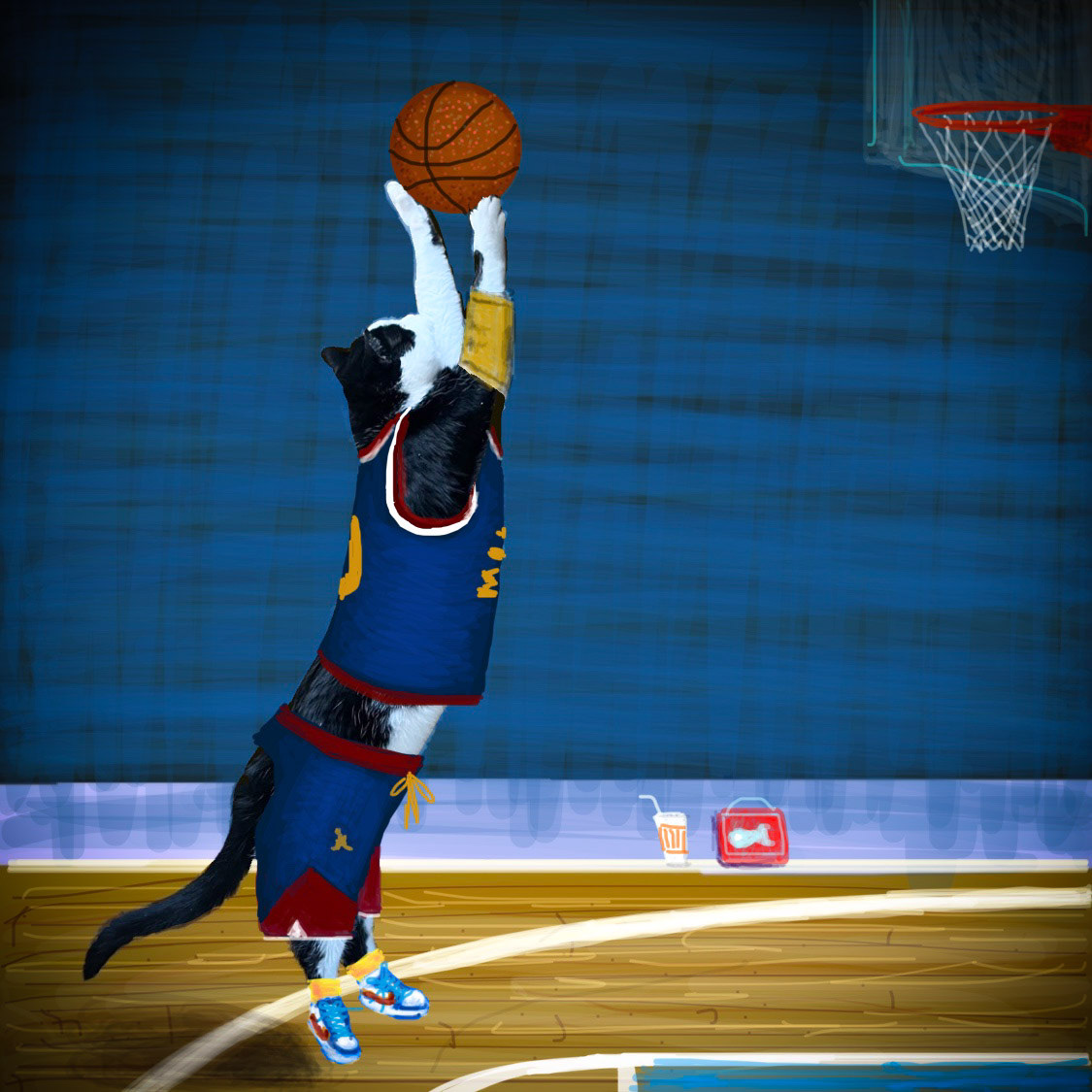 Instagram • @adventuresofclarkthecat • iPhone Finger Drawing