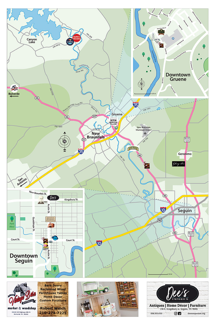 New Braunfels Surrounding Area • Vintage New Braunfels