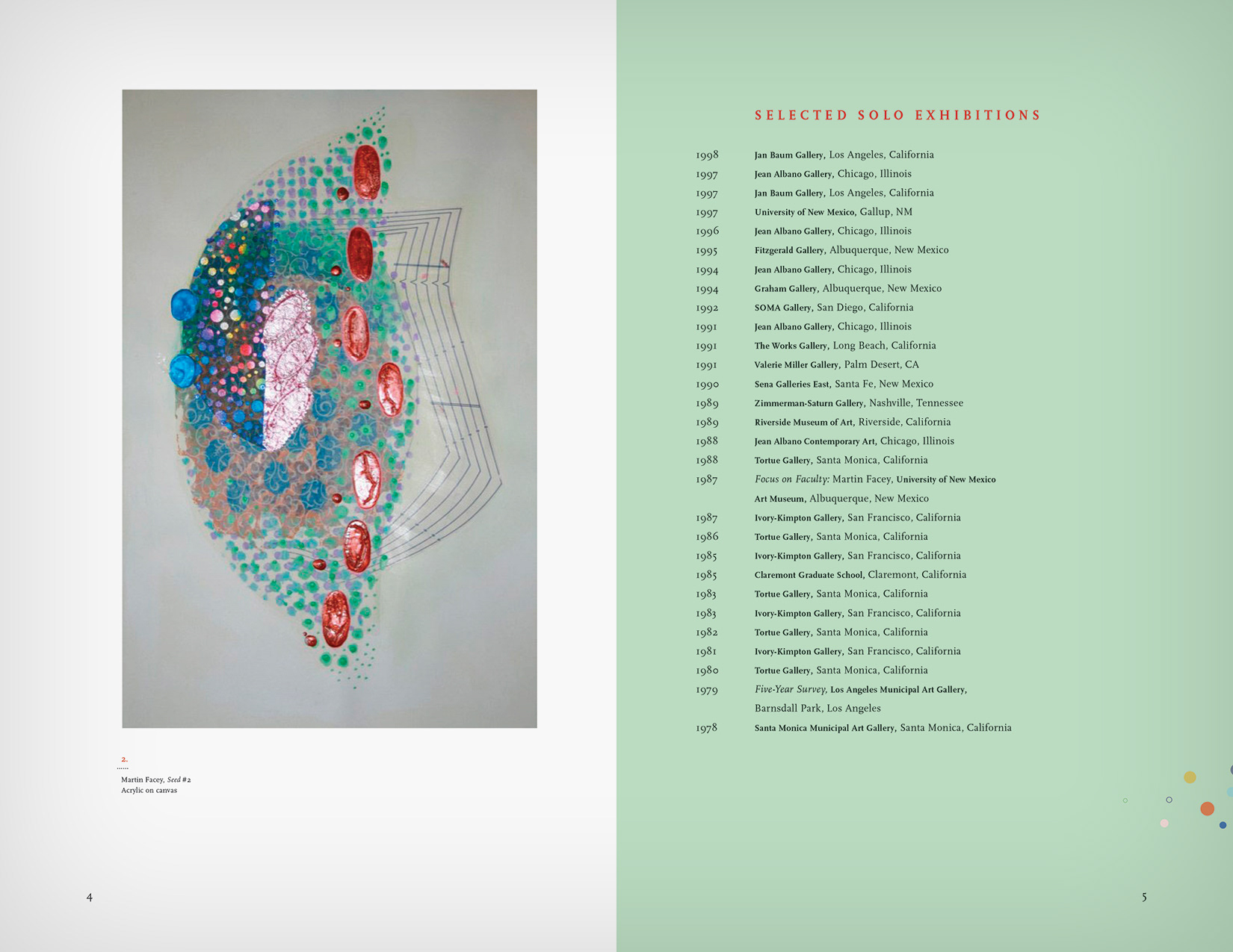 Martin Facey • Artist Catalog (Student Work)