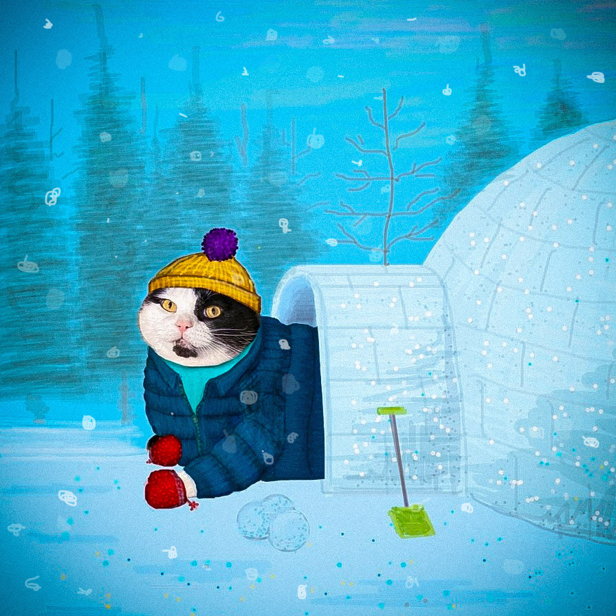 Instagram • @adventuresofclarkthecat • iPhone Finger Drawing