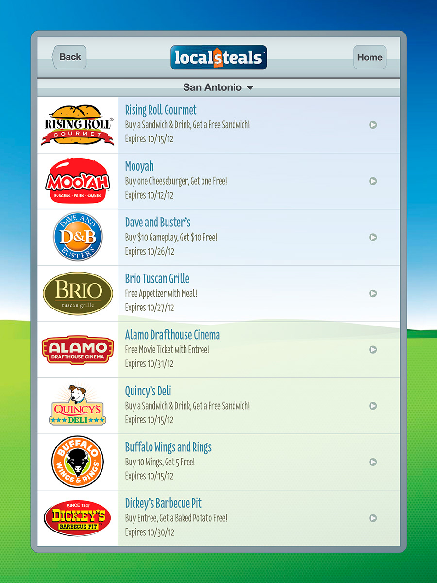 iPhone App • Localsteals