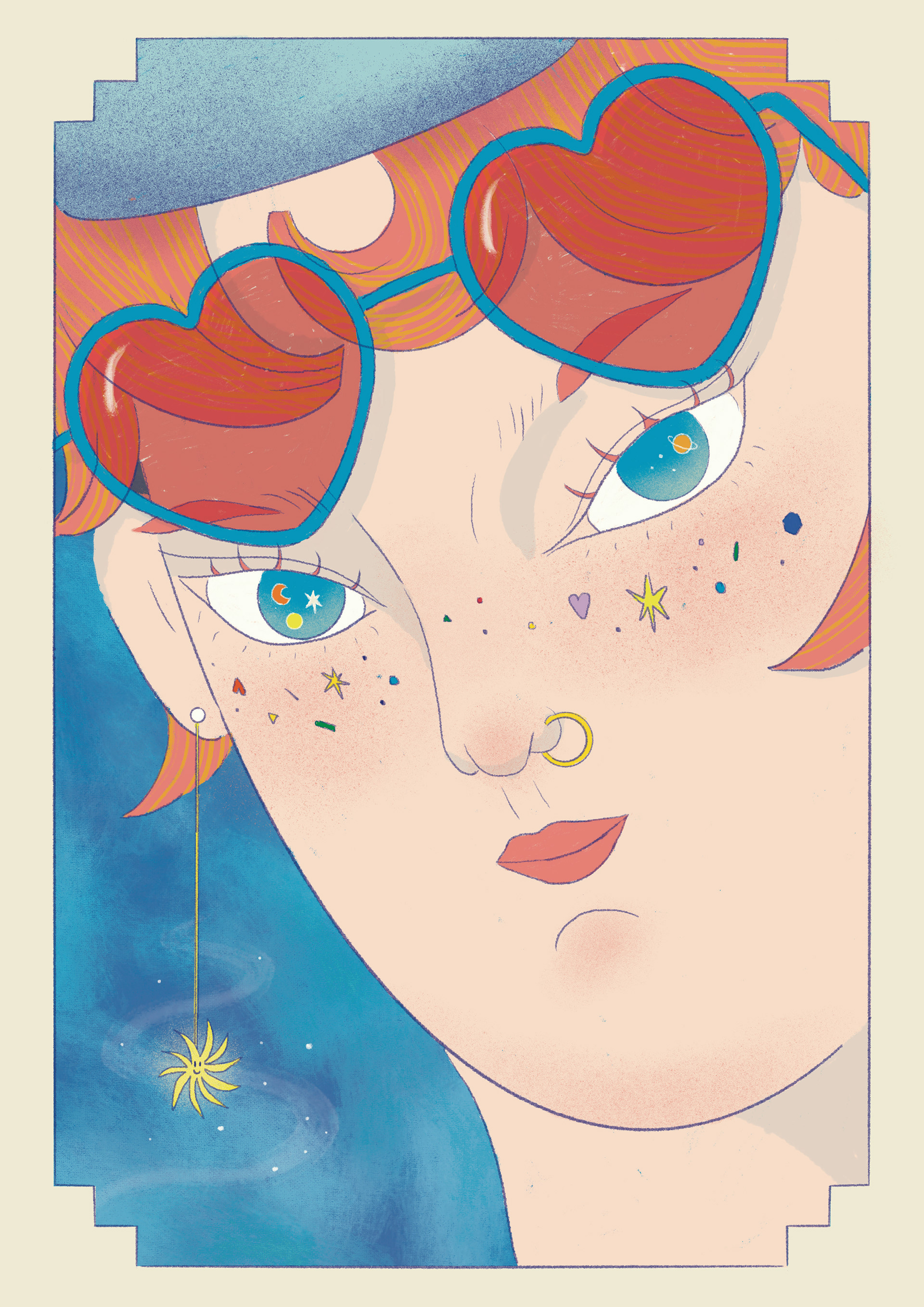 The light in your eyes shines like the North Star, never fading.