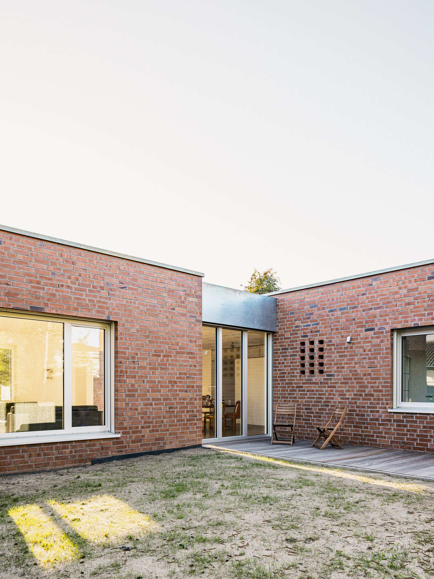 Haus mit Abendsonne