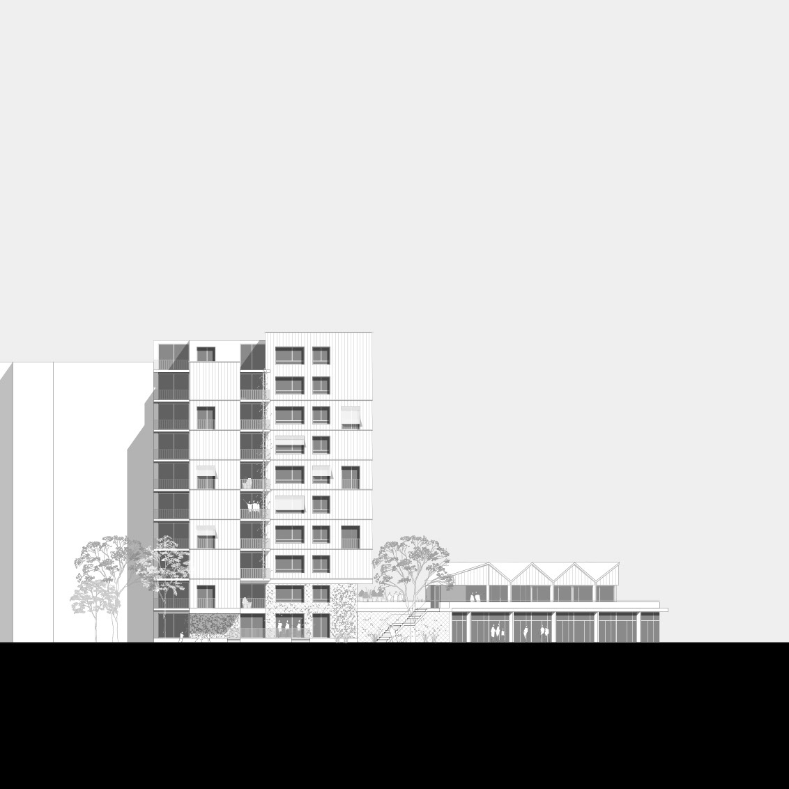 Wohnhausanlage Hoeftgasse Ansicht