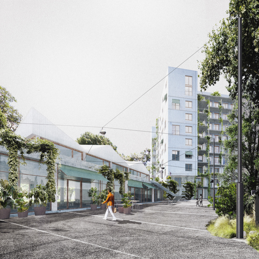 Wohnhausanlage Hoeftgasse Visualisierung