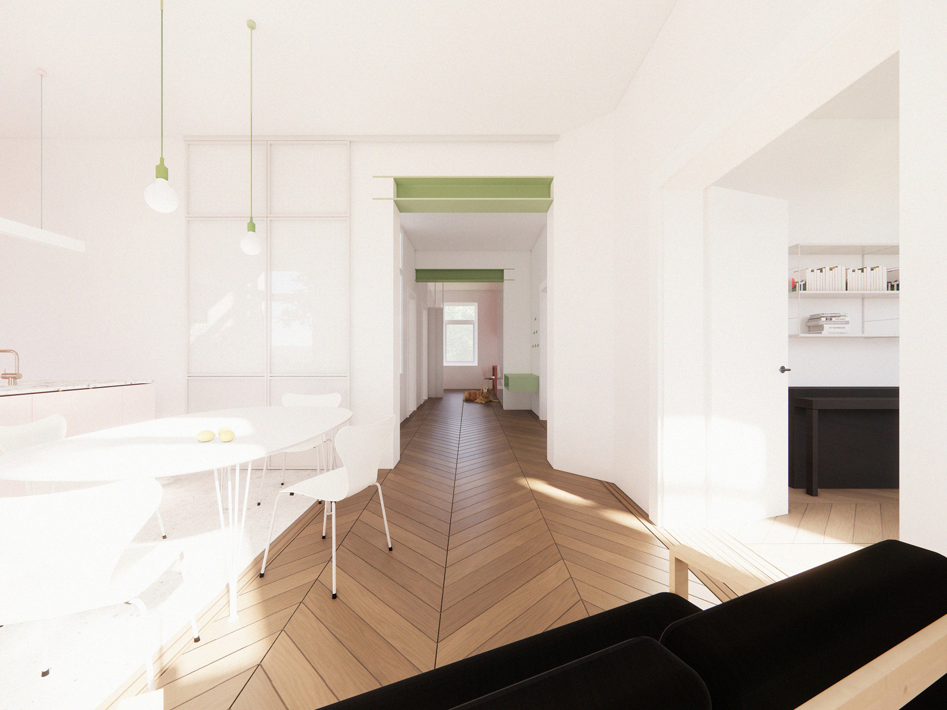 Westend-Nord Visualisierung Esszimmer