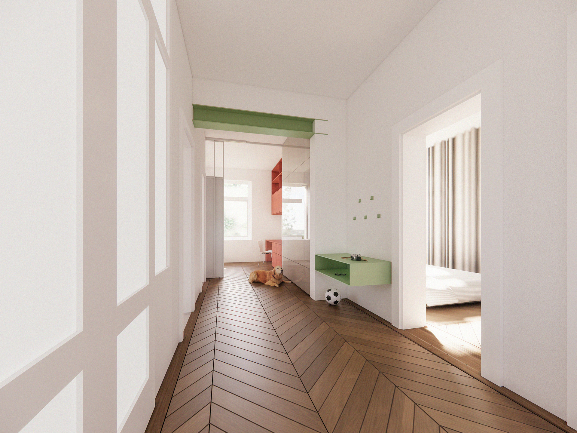 Westend-Nord Visualisierung Flur