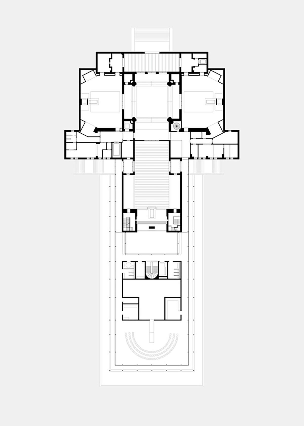 Krematorium Wien Grundriss