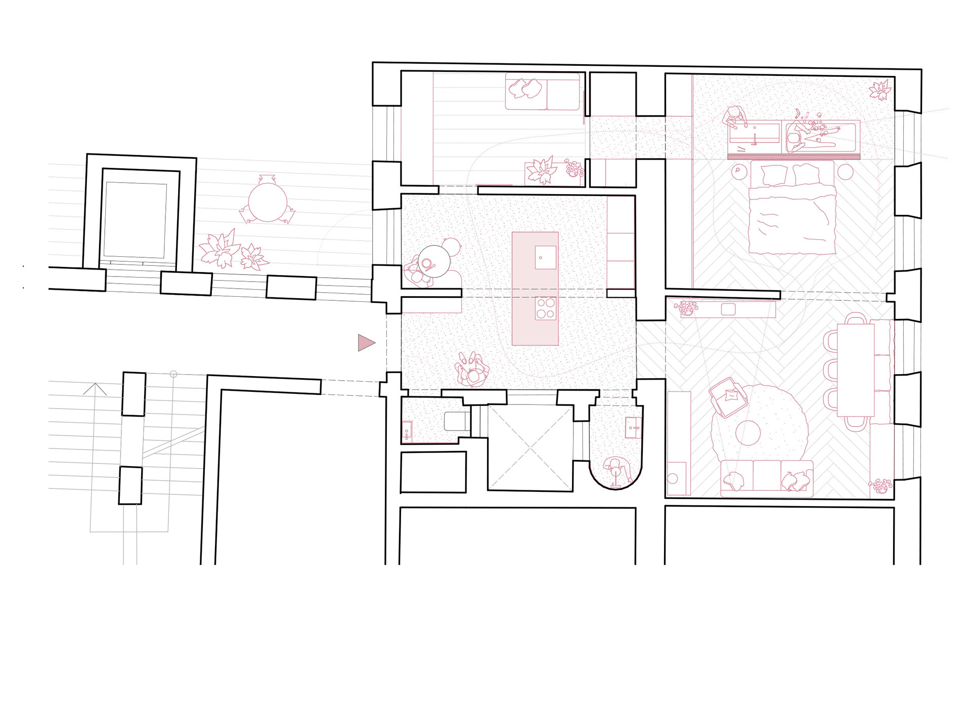 Grundriss Wohnungsumbau