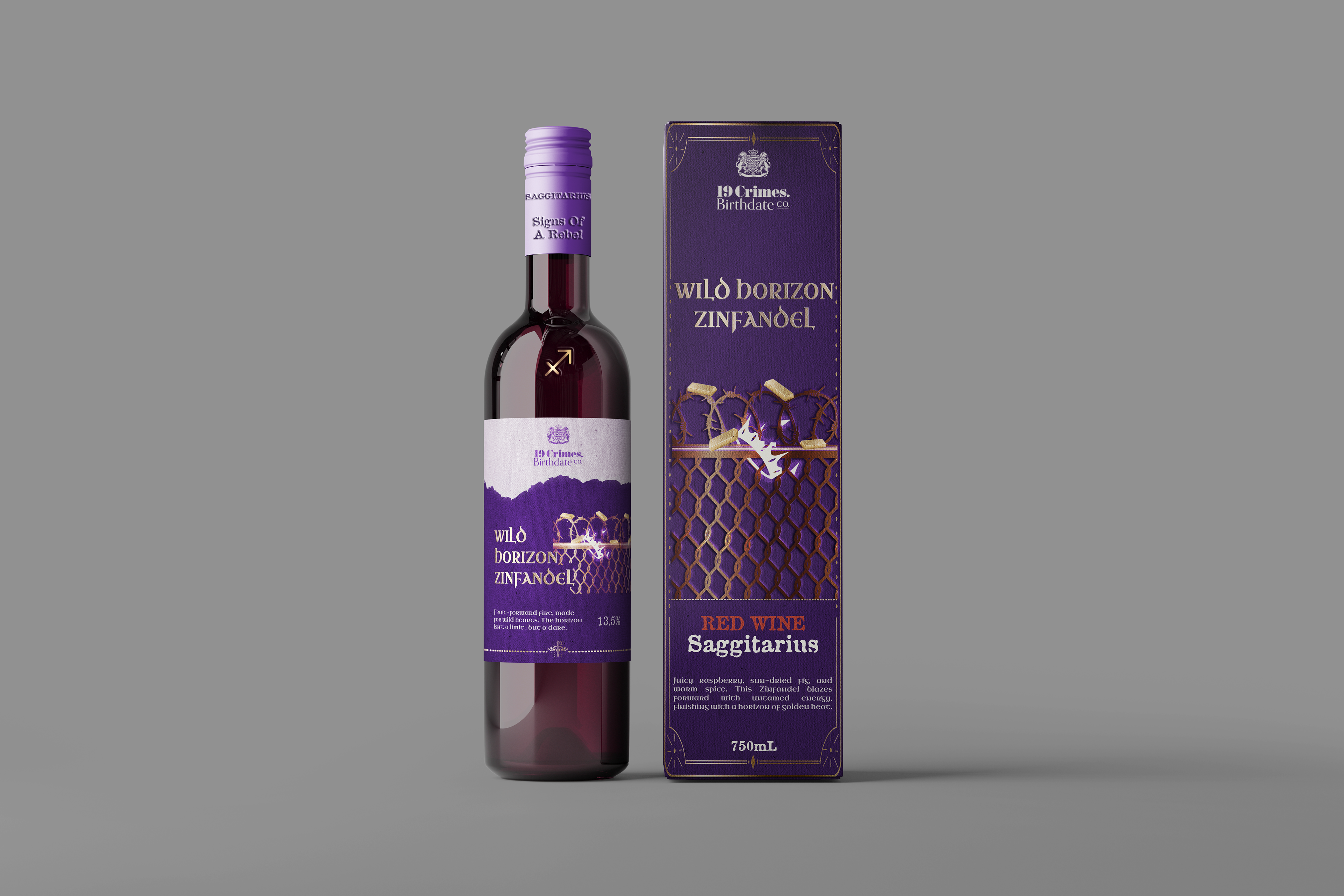 Saggitarius Wine Bottle