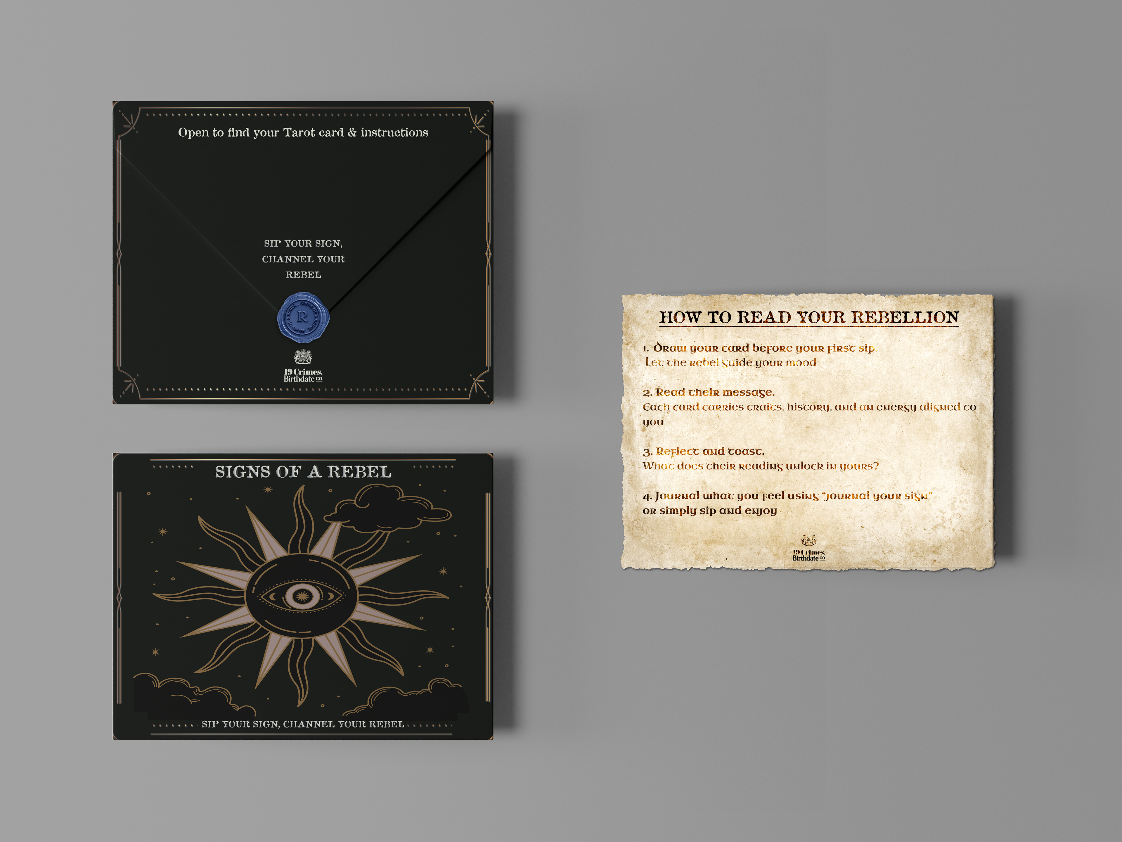 Instructions + Tarot Card Holder