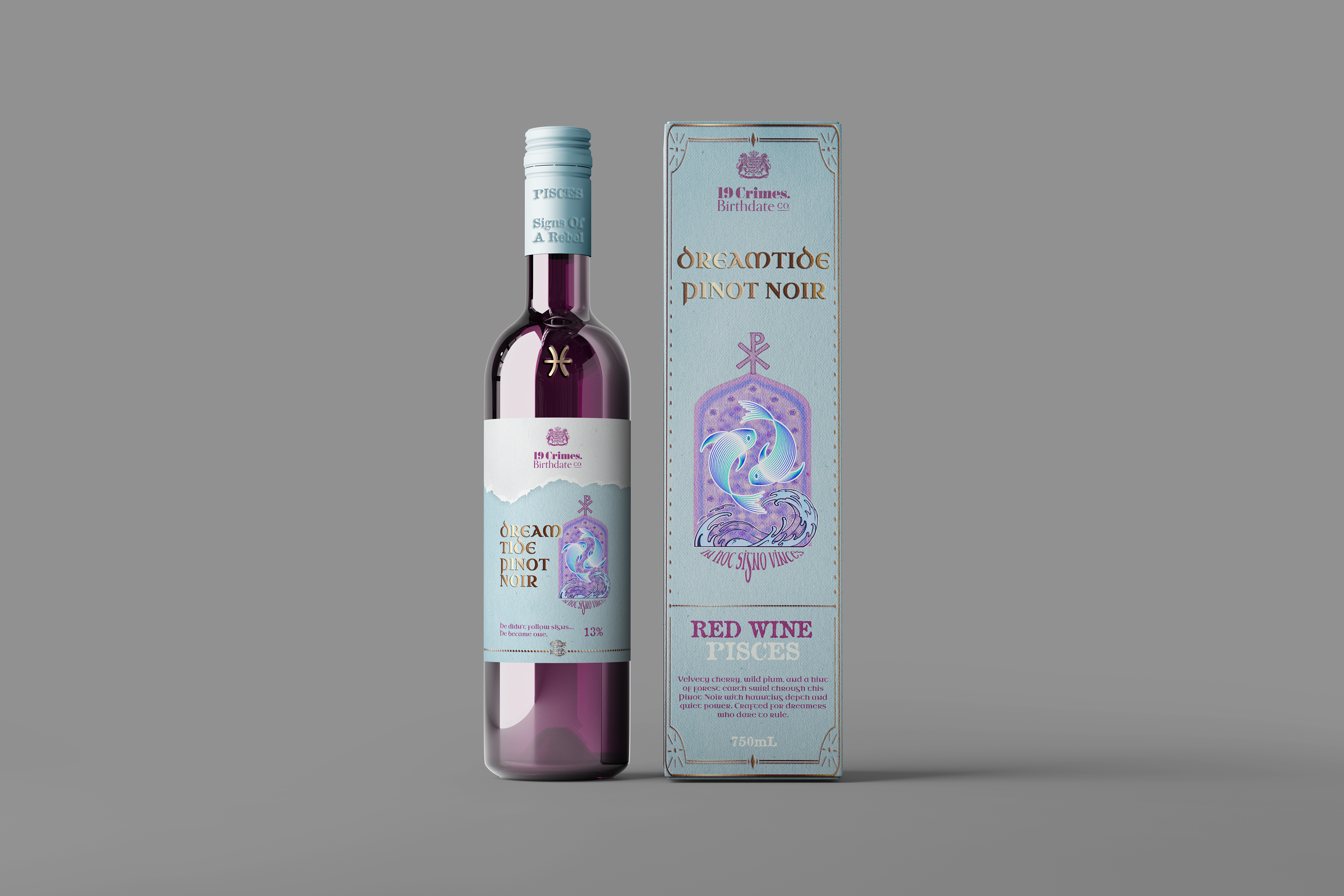 Pisces Wine Bottle