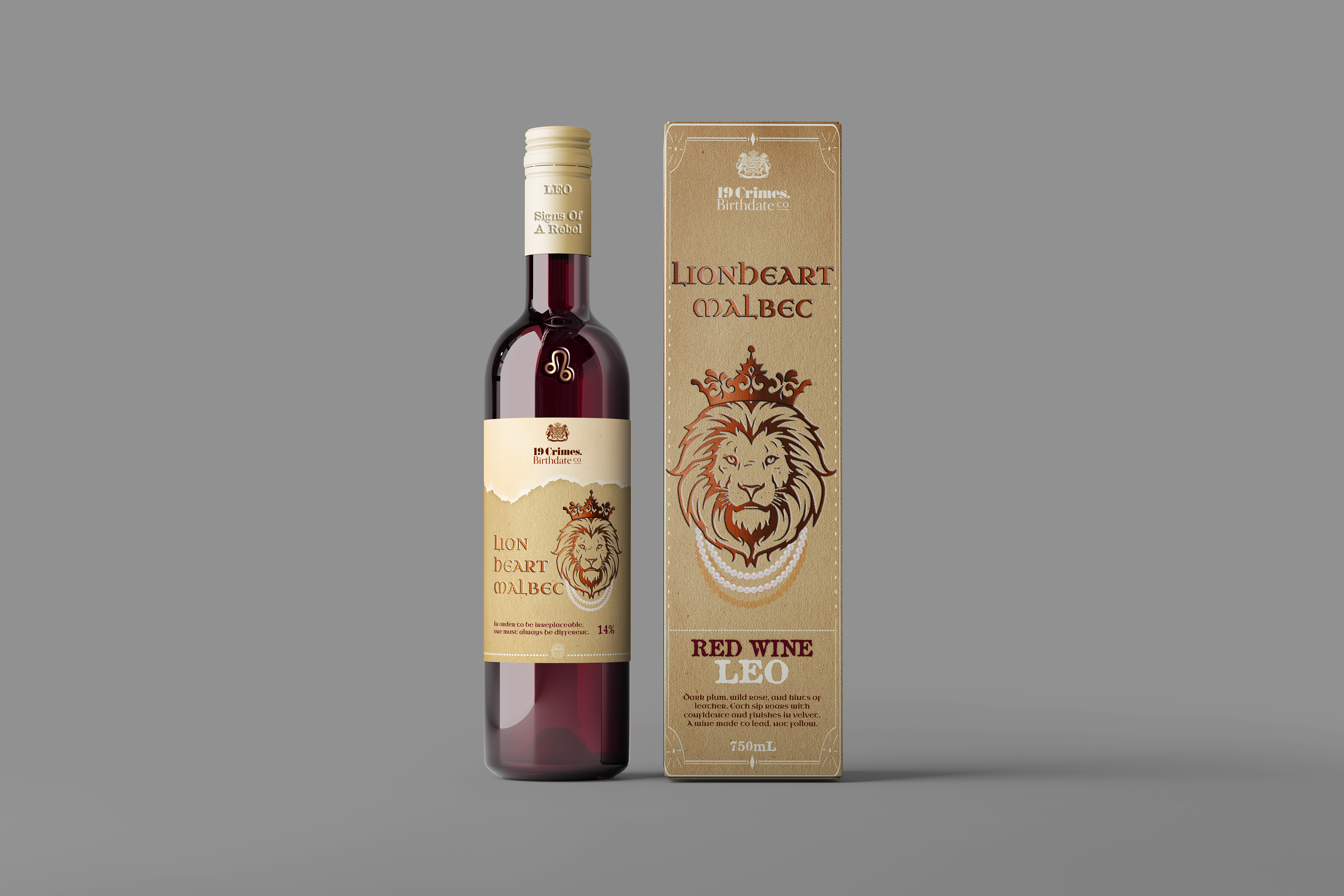 Leo Wine Bottle