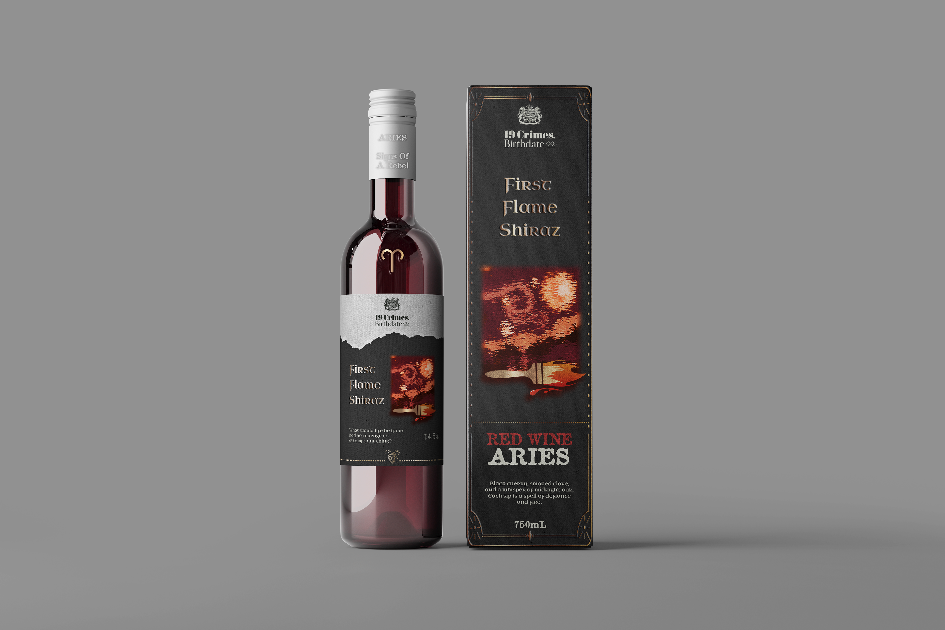 Aries Wine Bottle