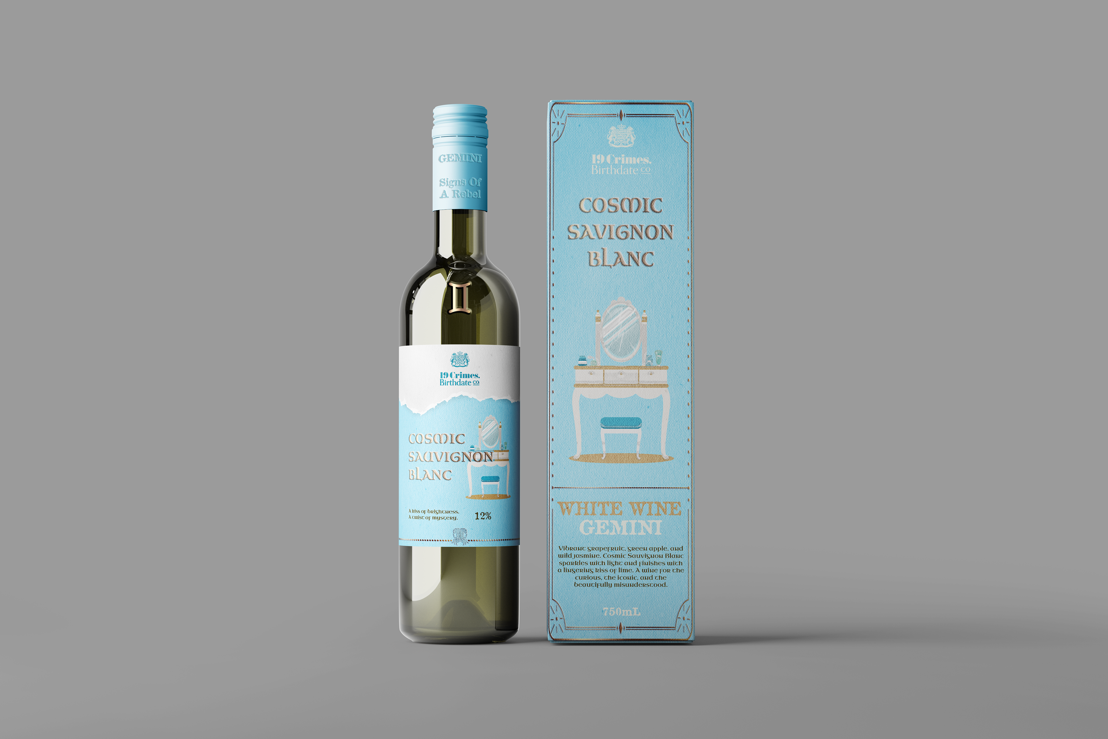 Gemini Wine Bottle