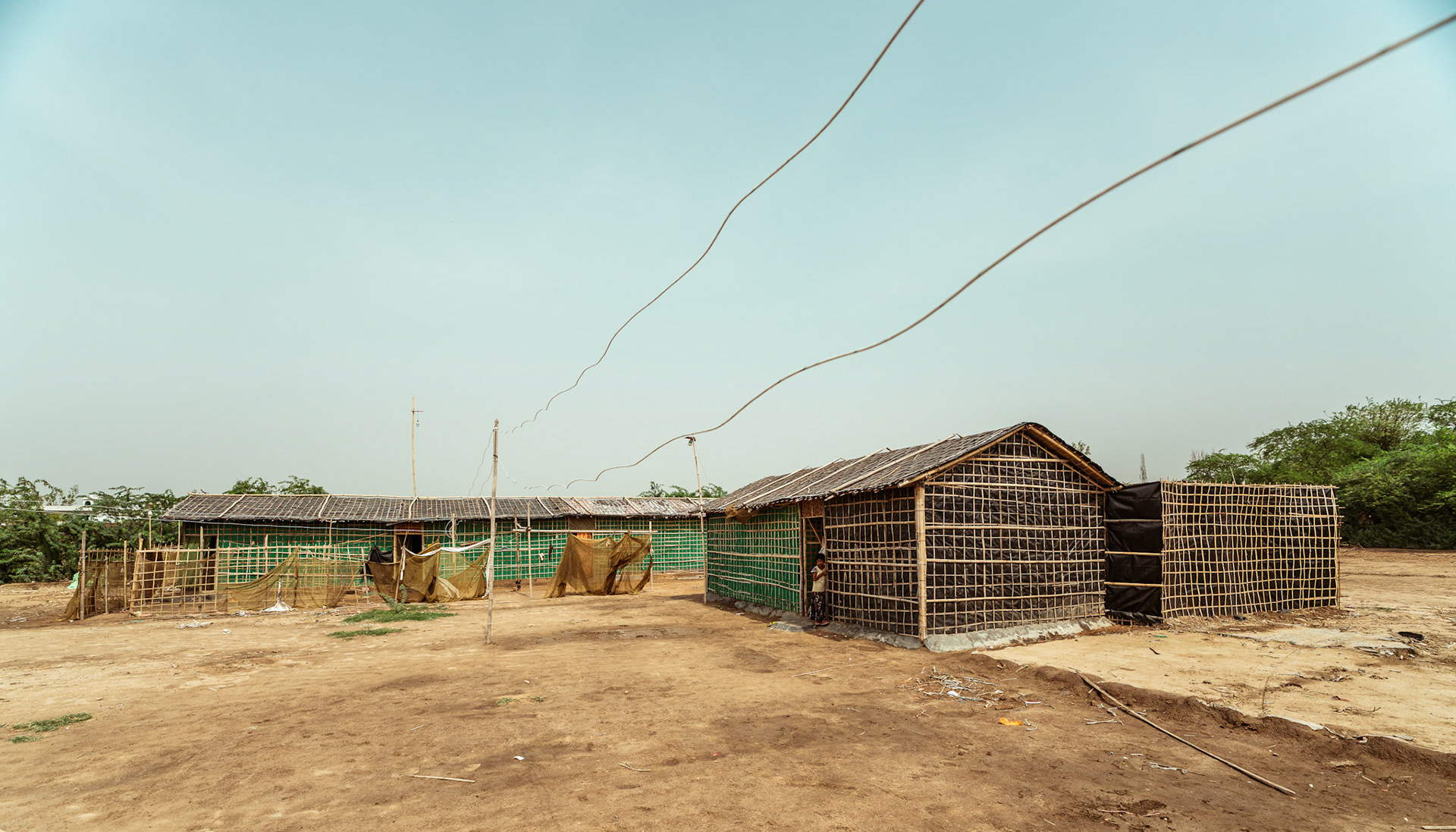 Rohingya refugee quarters in Mewat, Haryana, captured during COVID-19 Response and Recovery Program organised by Catholic Relief Services (CRS).