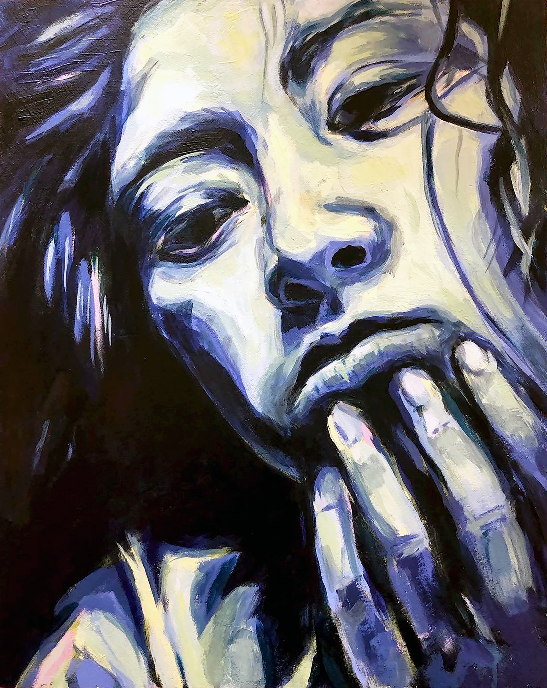 self portrait in blue, 2022