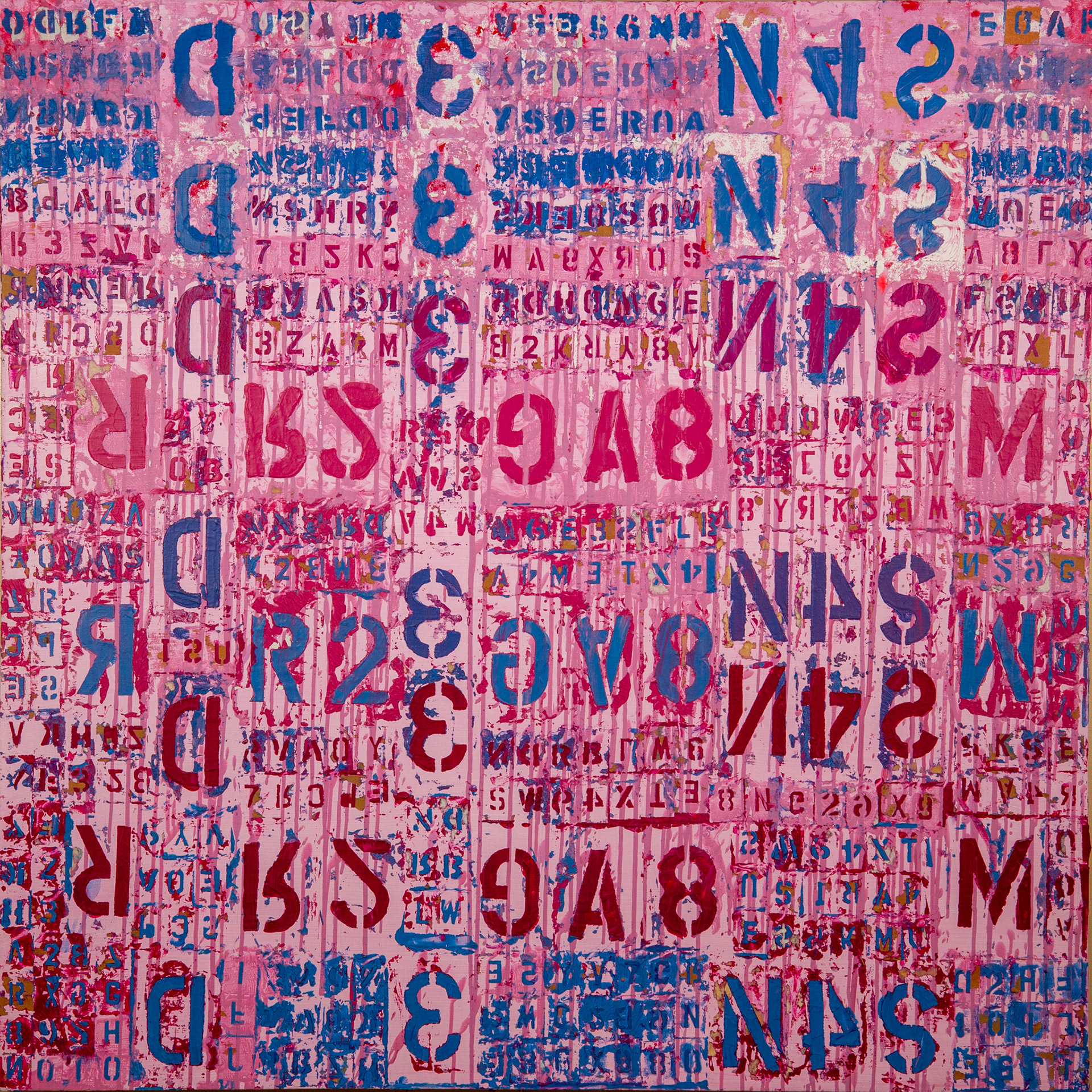 The Letterbox (48"x48") Acrylic on Canvas