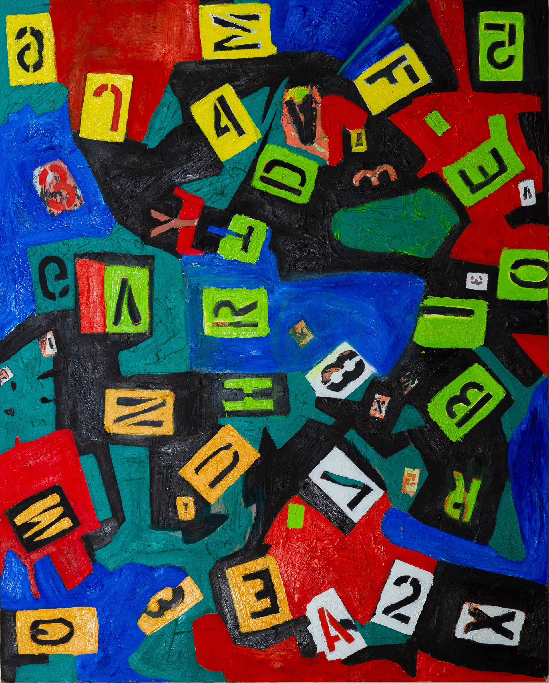 Painting No. 2 (48"x60") Acrylic and Oil on Canvas