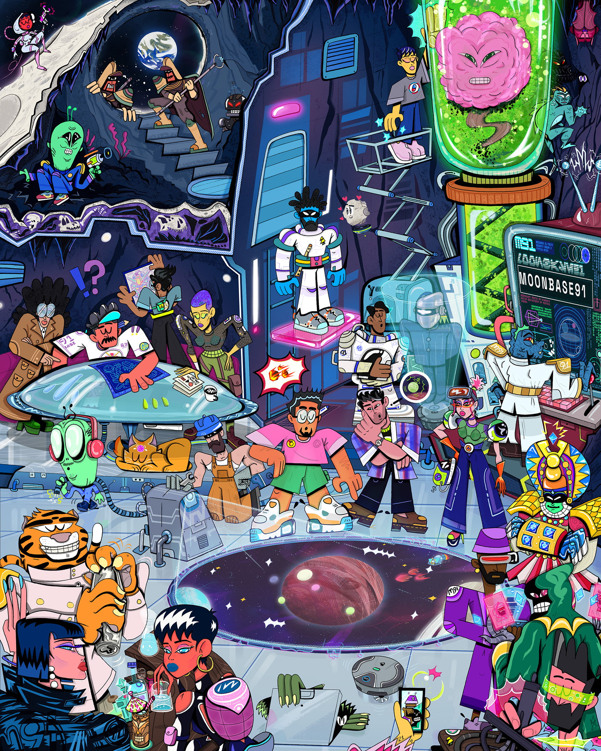 Moonbase91-Poster-SciFi-Aliens-Community-Art