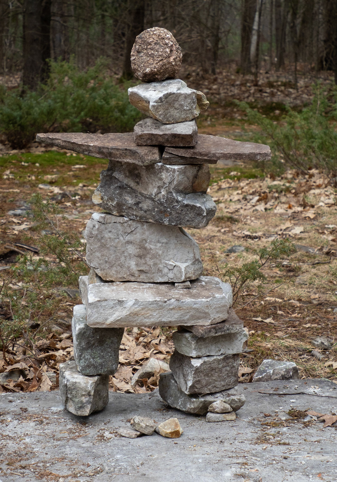 rock piles by kids