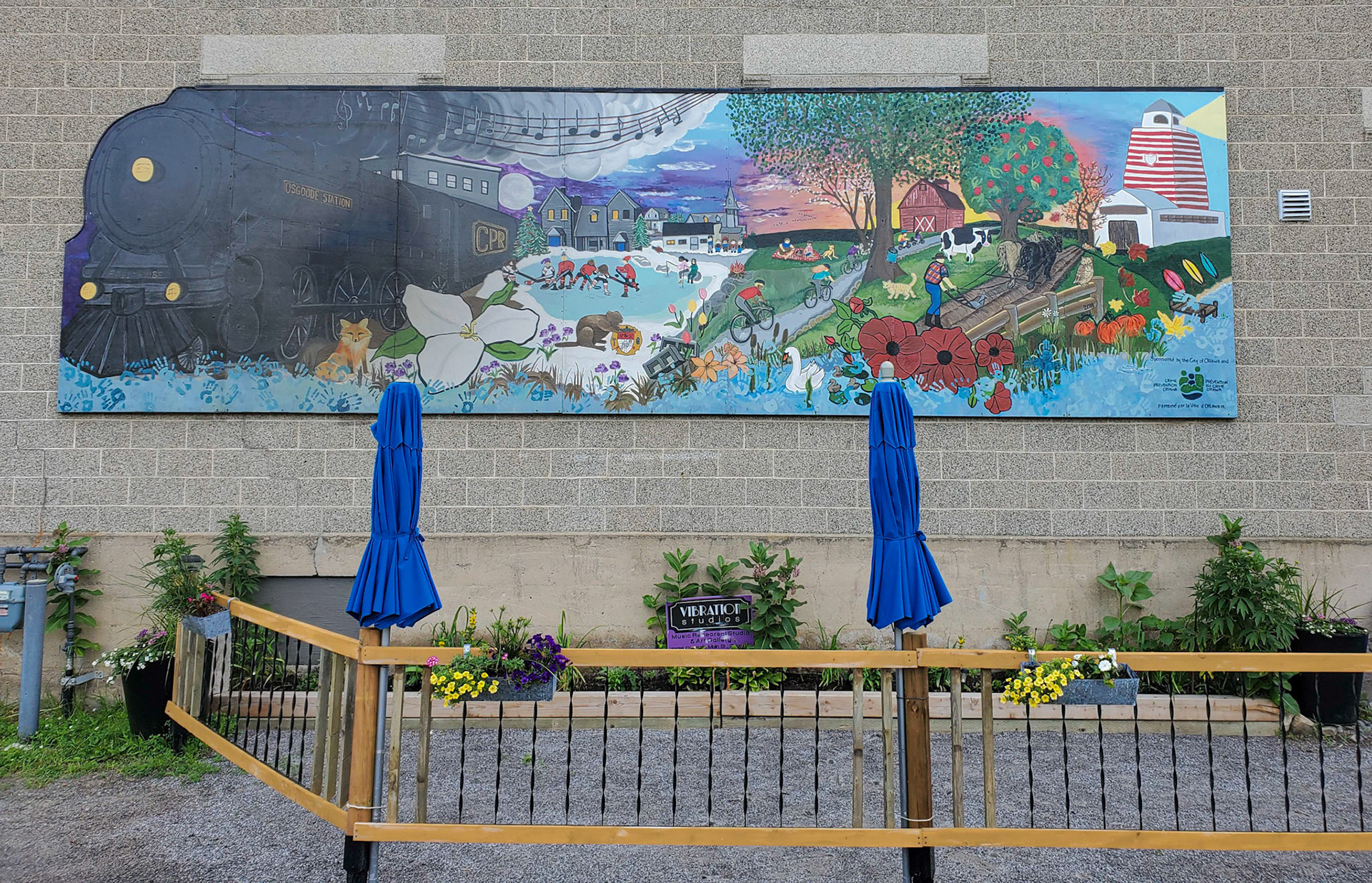 Mural in Osgoode (village in south part of Ottawa)