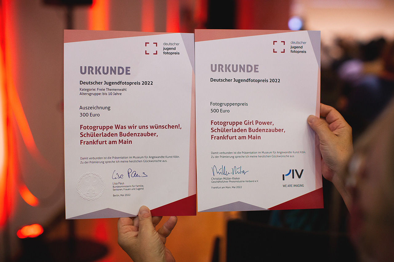 Urkunden Deutscher Fotojugendpreis