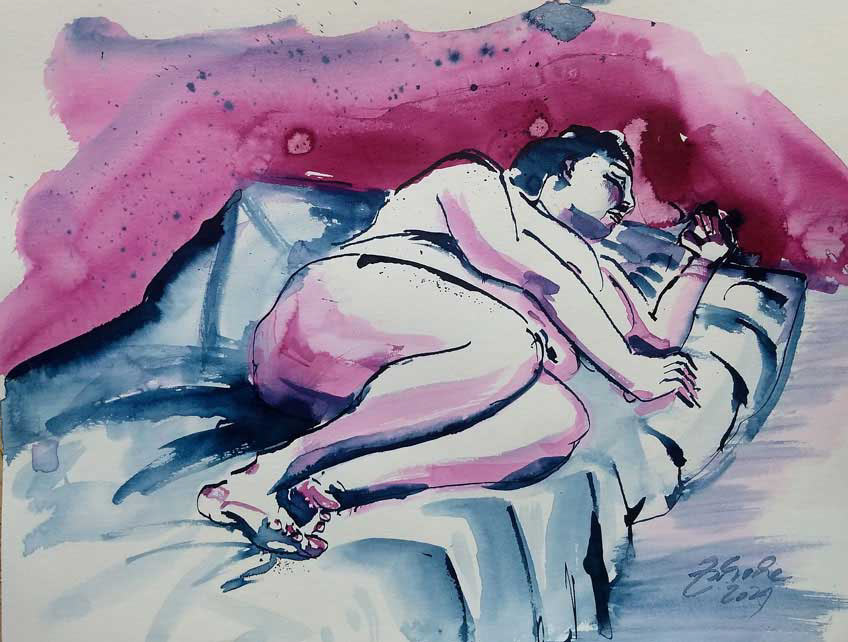 Sleeping woman