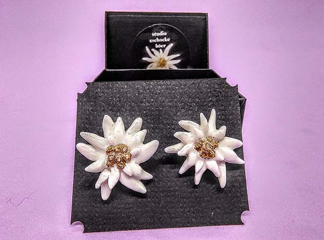 Ohrstecker edelweiss