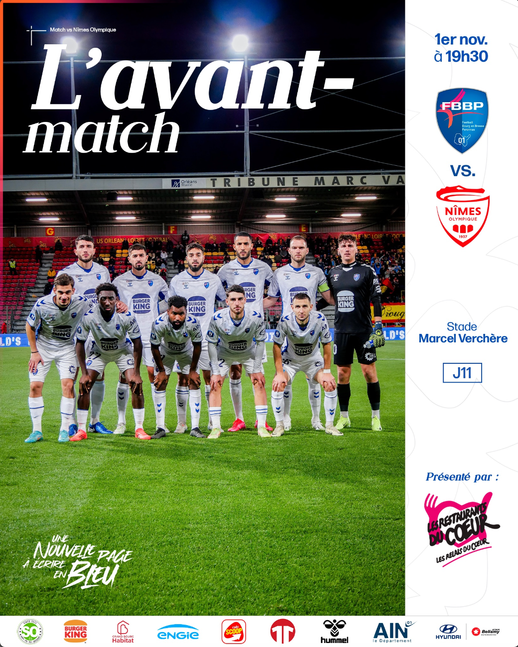 Une du livret d'avant match