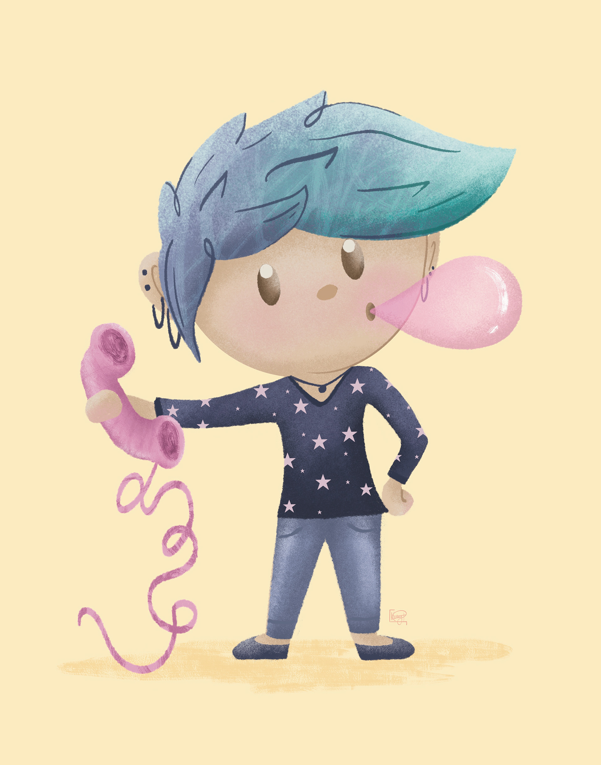 Reception, 11x14" ,Digital Illustration