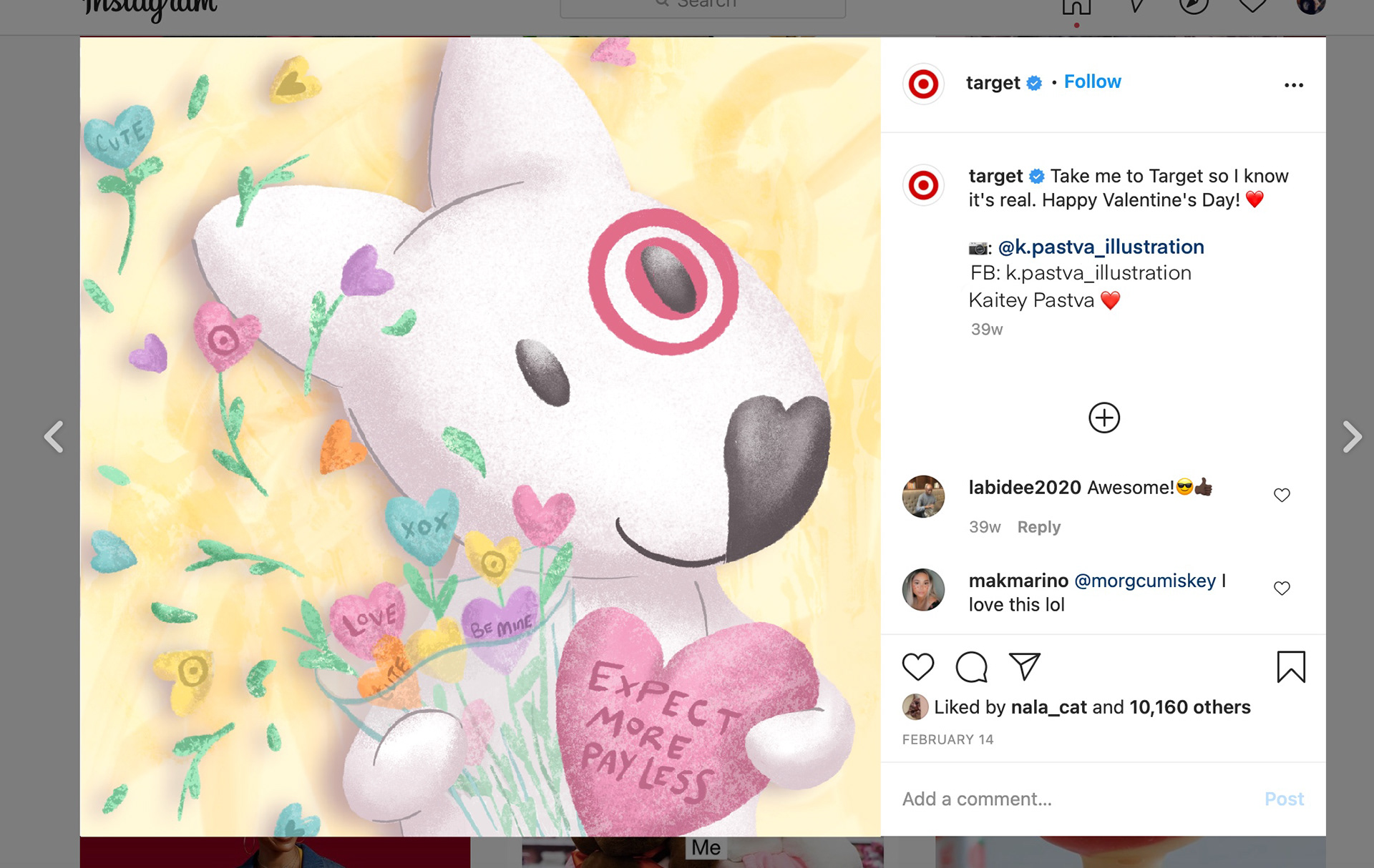 Bullseye Instagram Add Digital Illustration