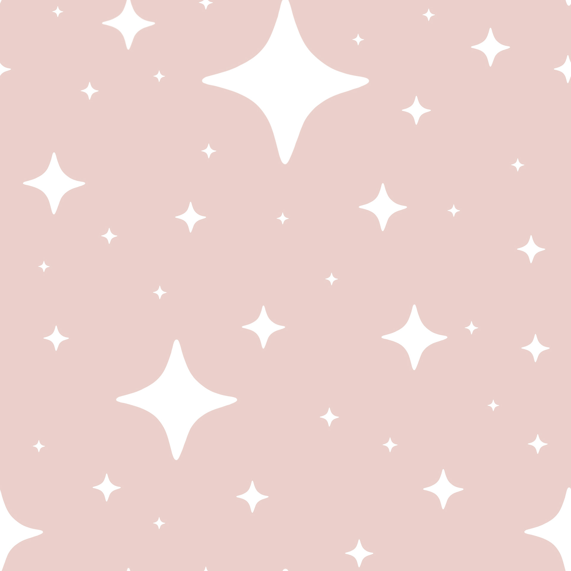 'Pink Fairy Stars' Accent Pattern Digital Illustration