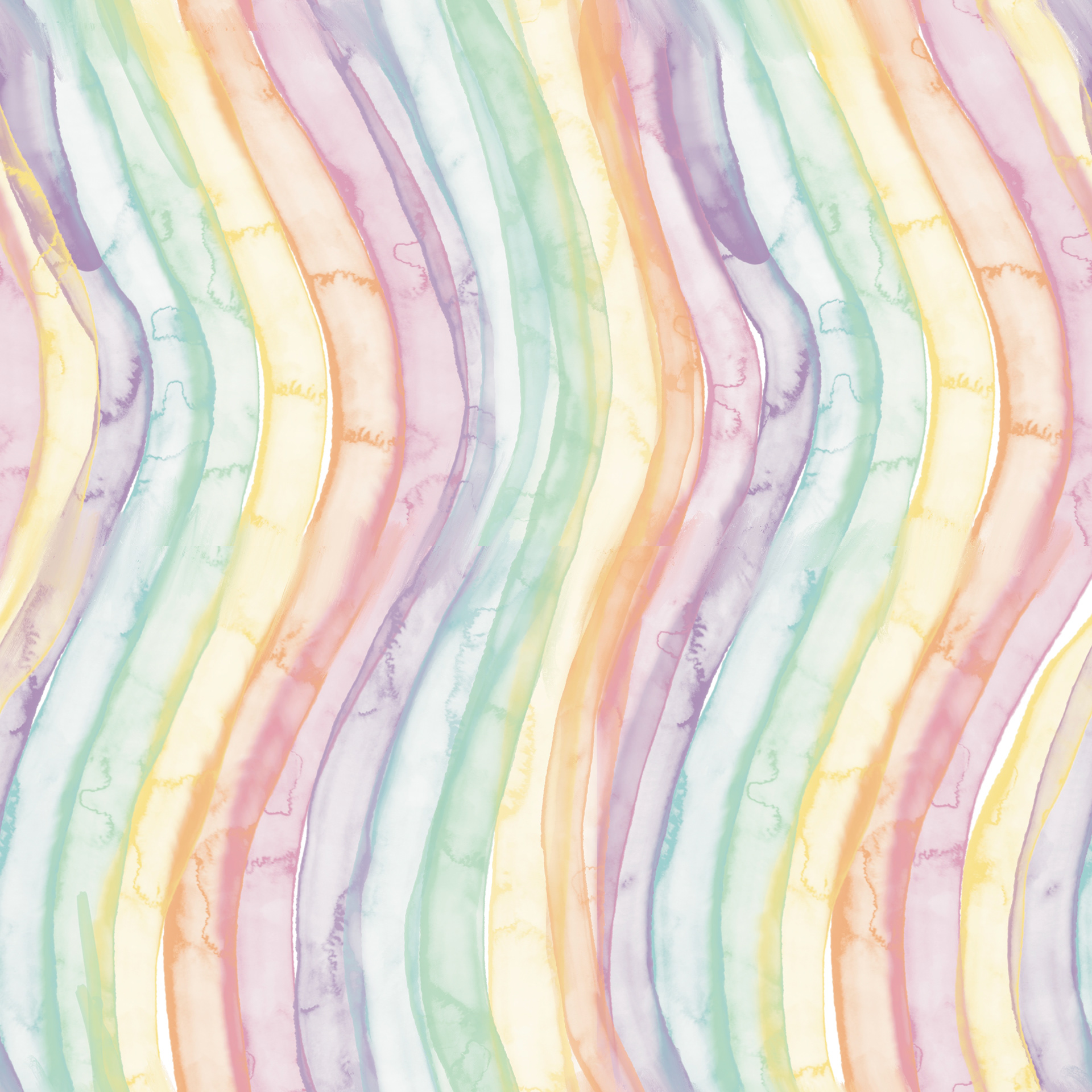 Rainbow watercolor Pattern Digital Illustration