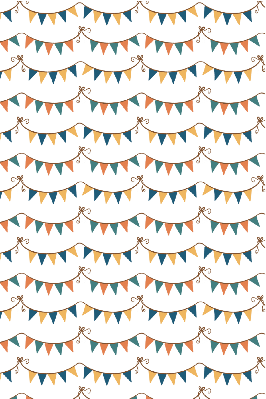 'Flags' Accent Pattern 12x18" Digital Illustration