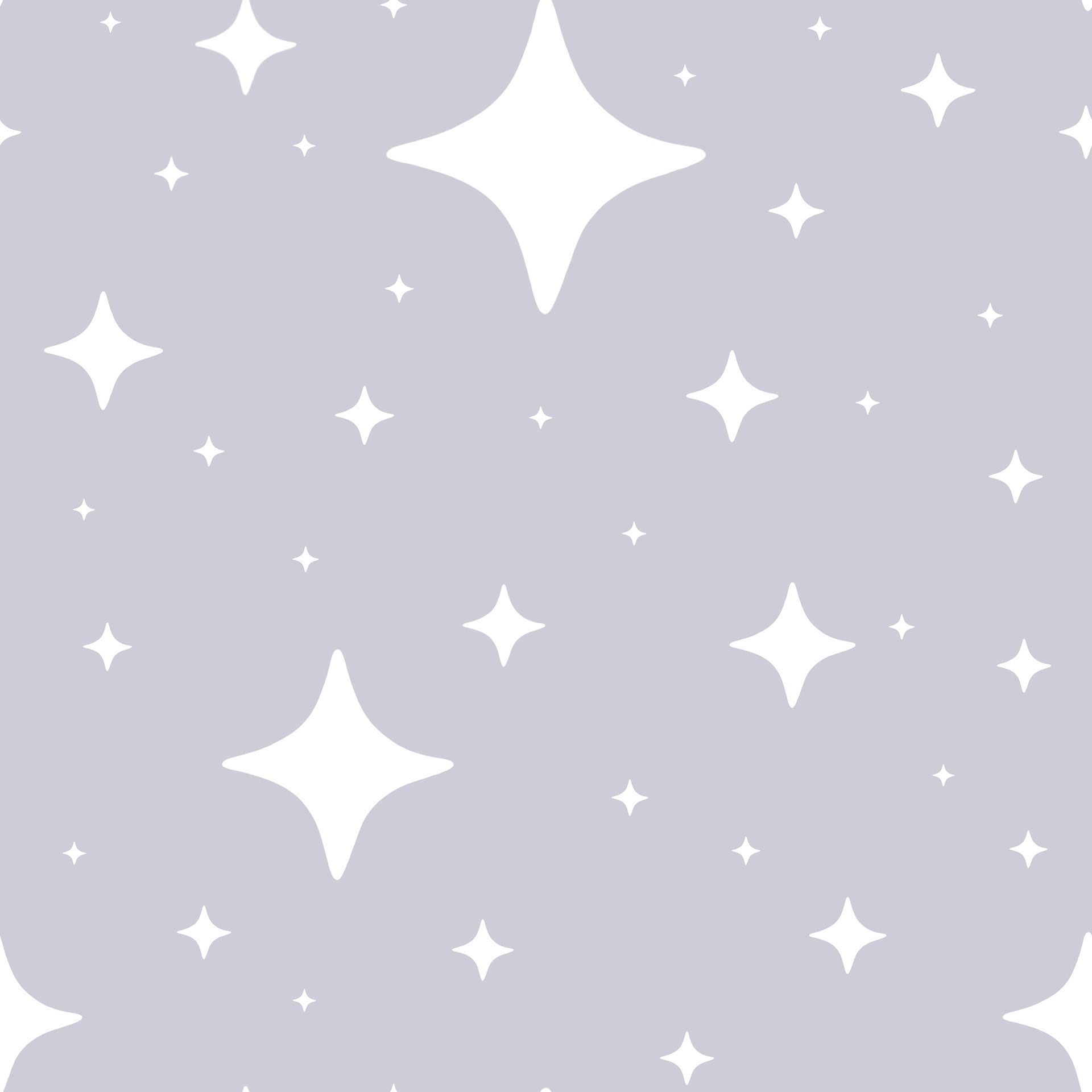 'Purple Fairy Stars' Accent Pattern Digital Illustration