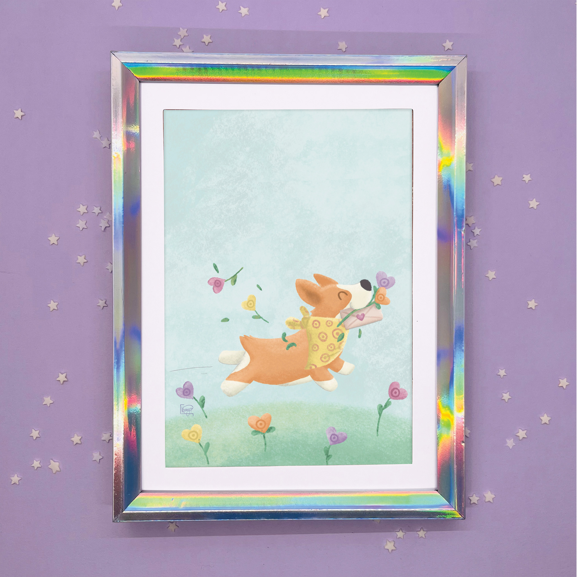 Corgi Framed Art Print