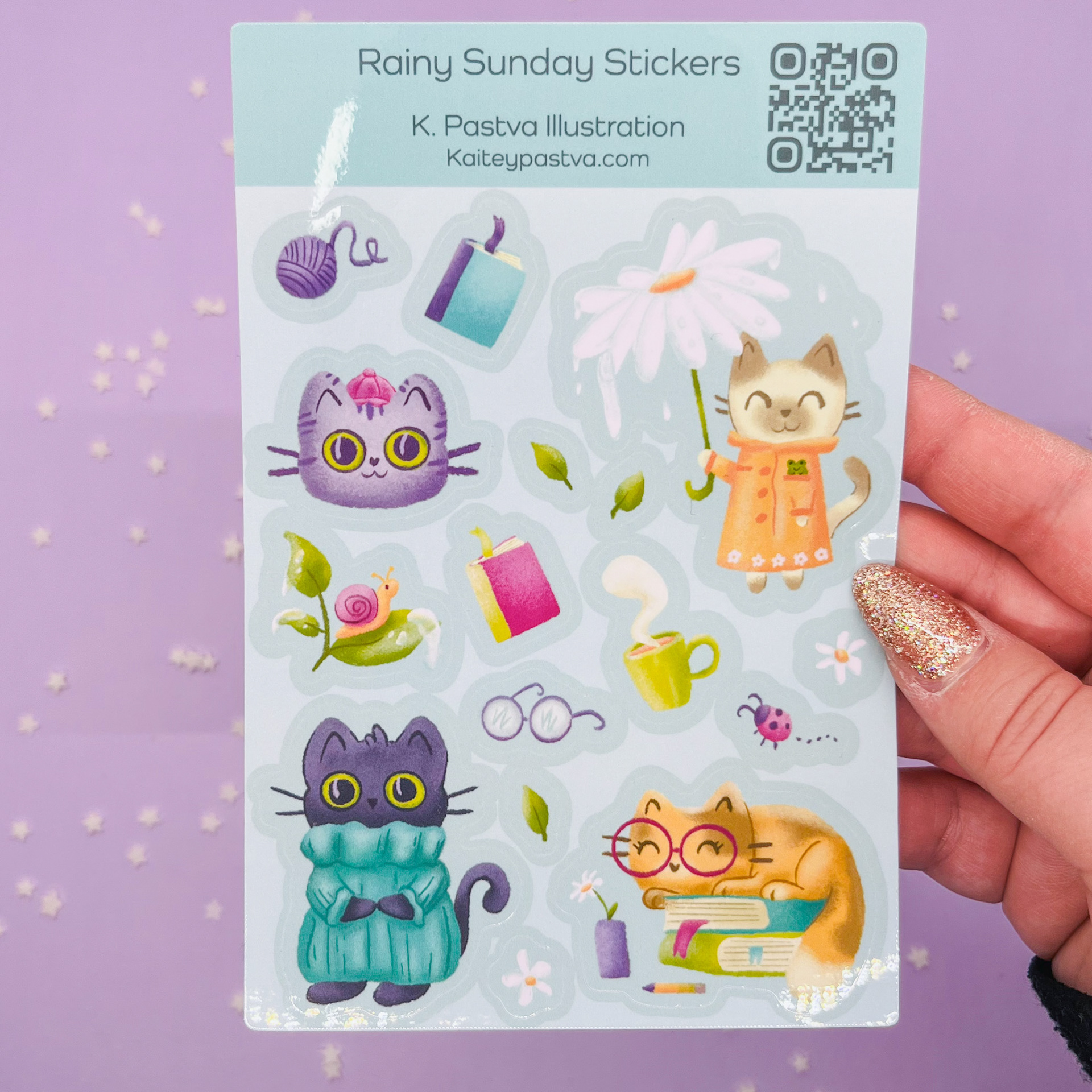 Rainy Sunday Sticker Sheet