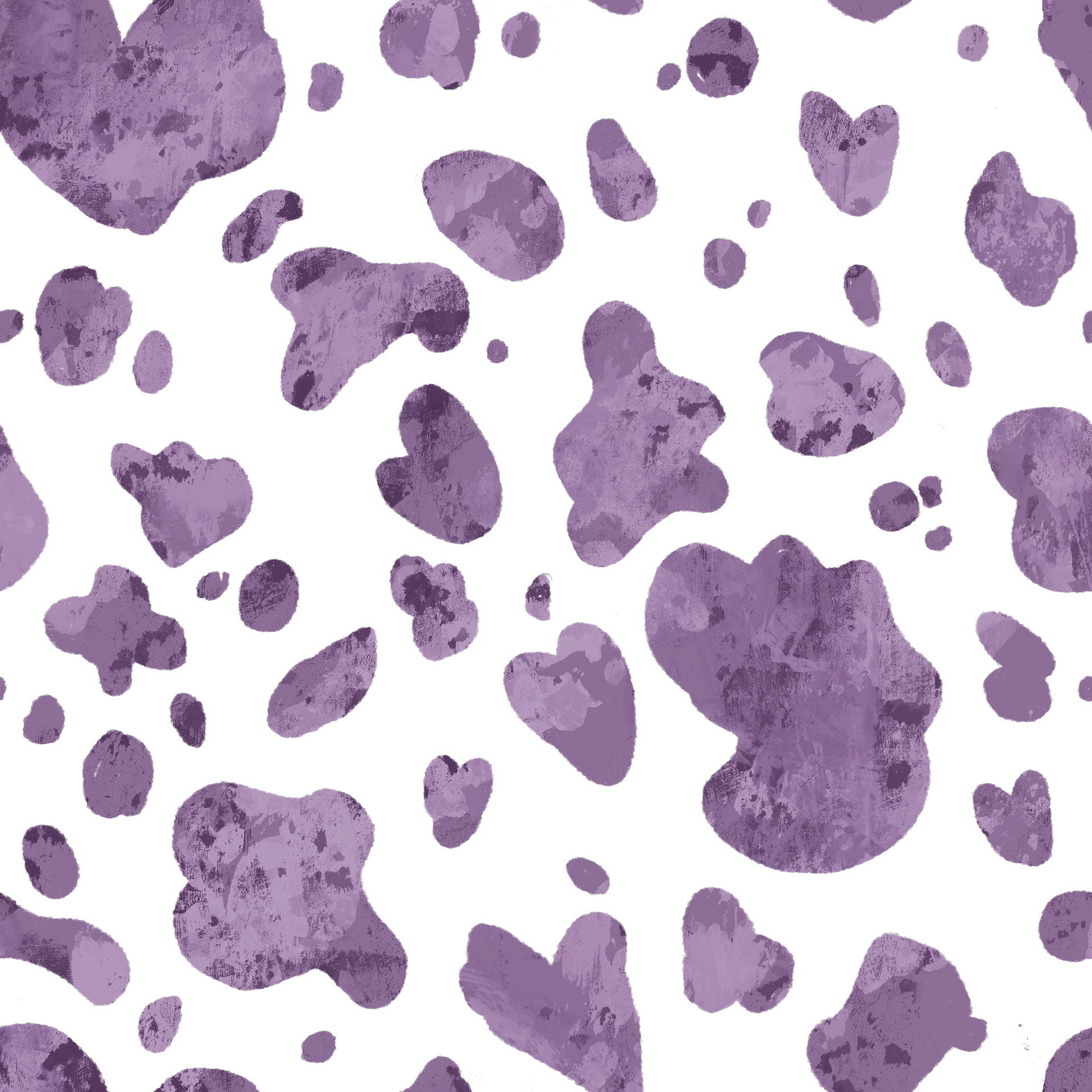 Purple Dalmation Pattern Digital Illustration