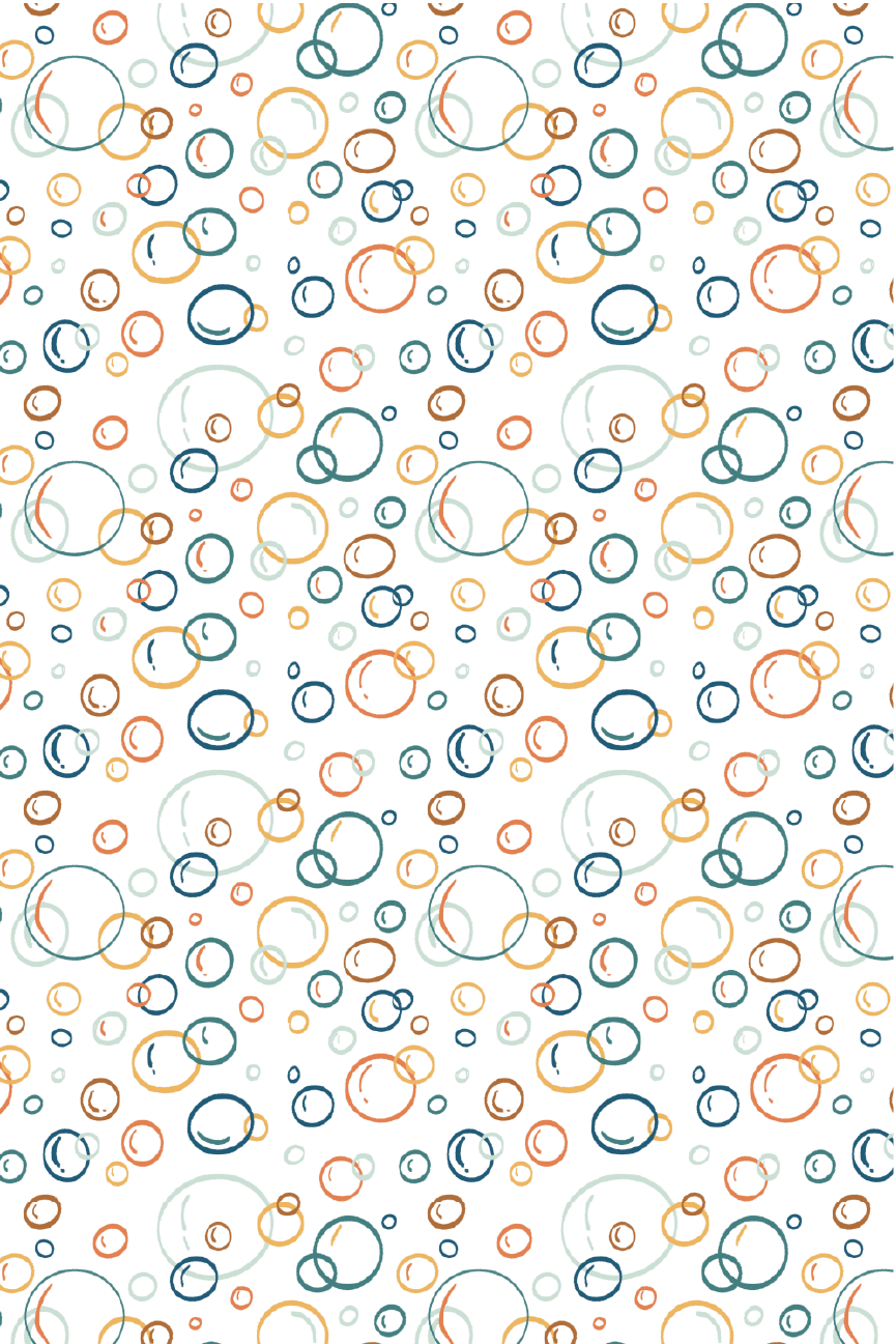 'Bubbles' Accent Pattern 12x18" Digital Illustration